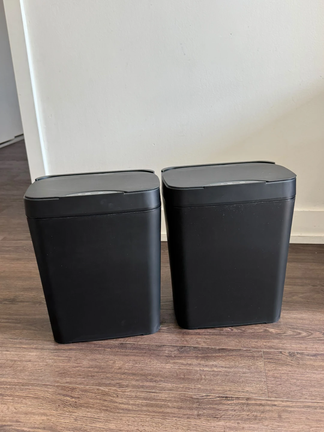 PrettyCare Smart Trash Cans - 2 Pack - 3.6GAL Black - photo 2