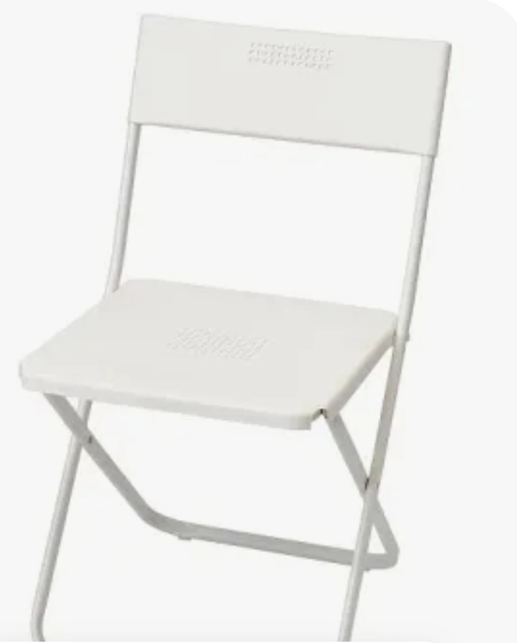 2 White Folding Chair - photo 2