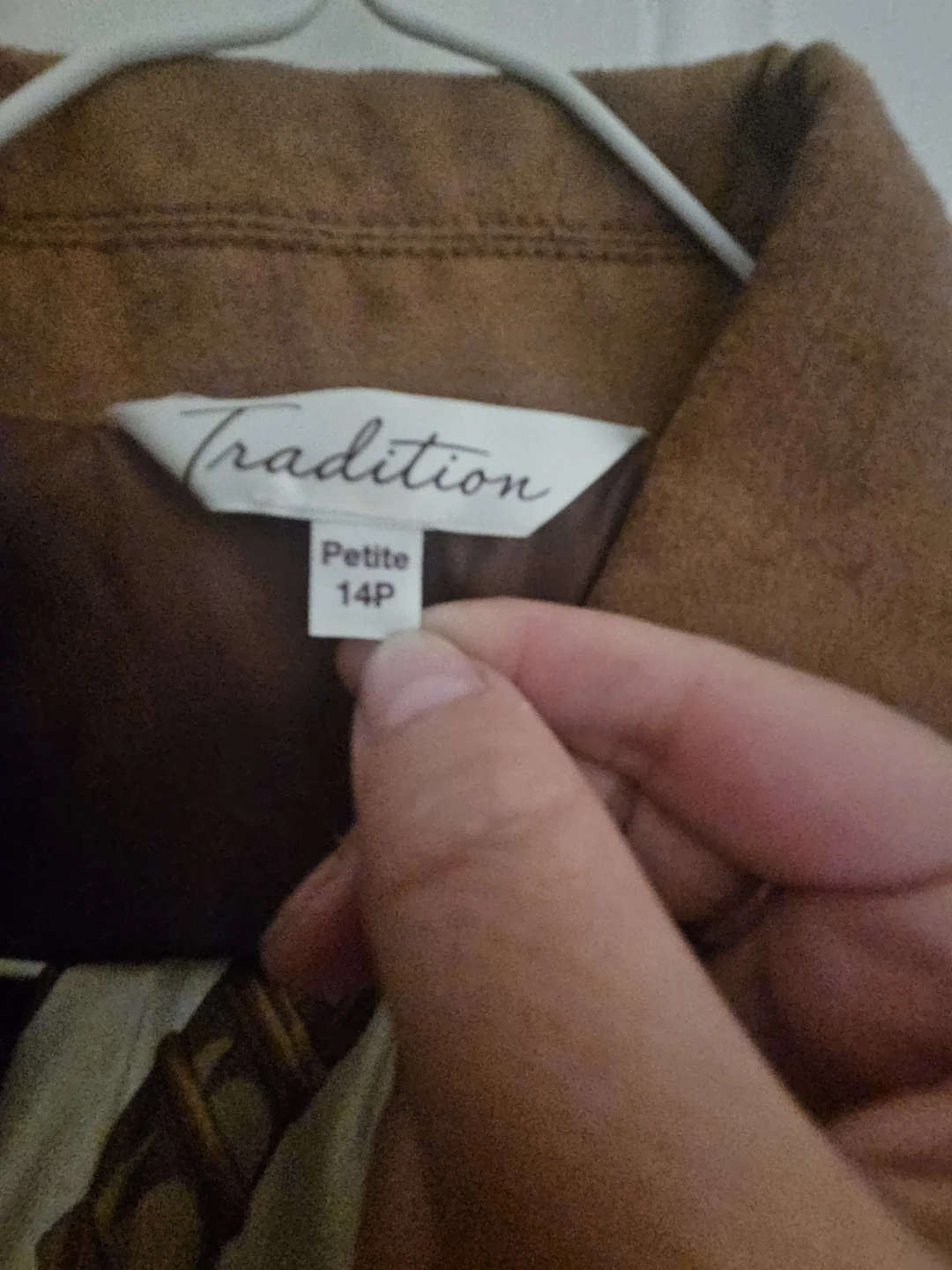 Tradition Petite Brown Jacket with Scarf - photo 3