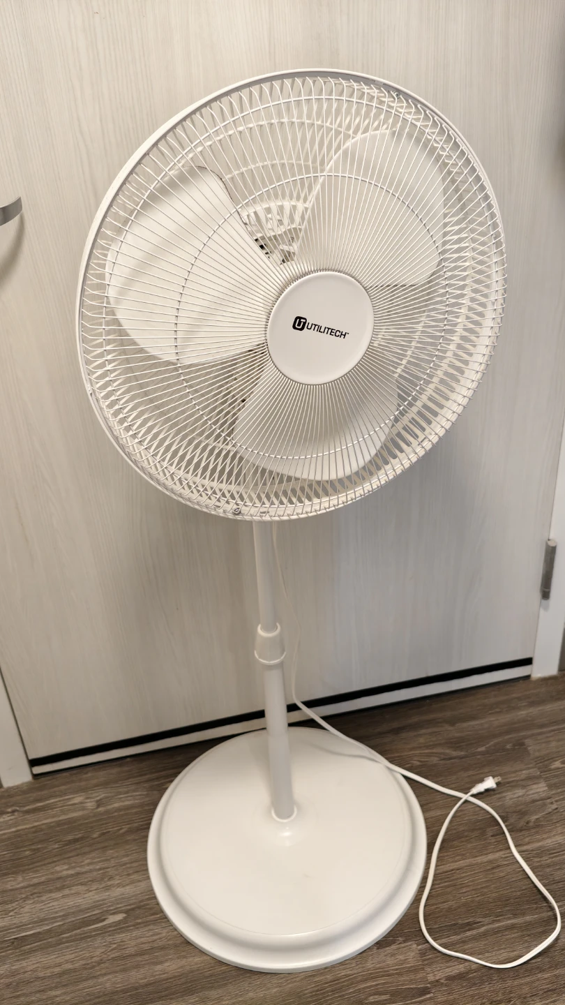 Super Silent White Pedestal Fan - photo 3