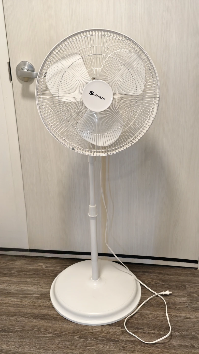 Super Silent White Pedestal Fan - photo 5
