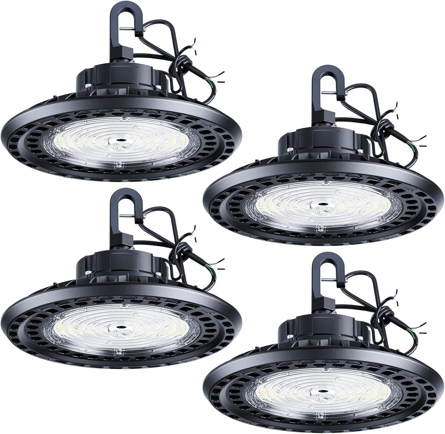 4-Pack G G Jia 240W LED UFO High Bay Lights