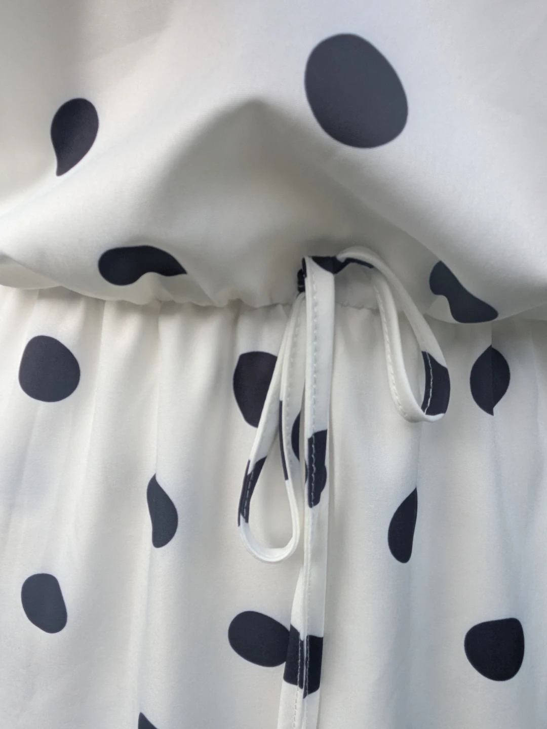 White Polka Dot Midi Dress - photo 5