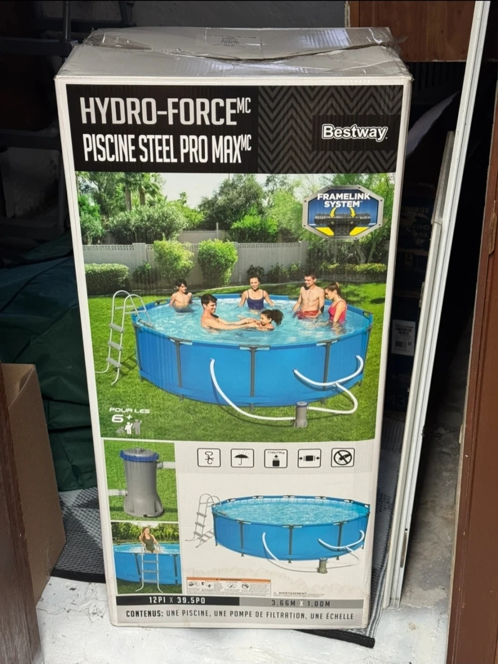 Bestway Hydro-Force Piscine Steel Pro Max Above Ground Pool