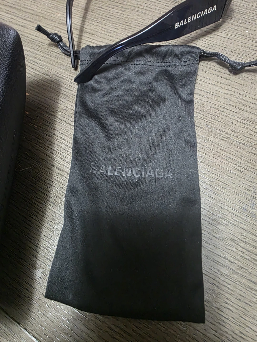 Balenciaga Black Sunglasses with Case - photo 3