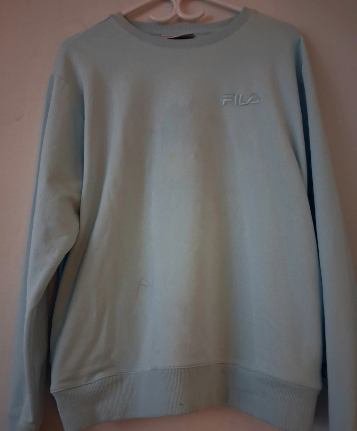 Fila Light Blue Crewneck Sweatshirt Size L