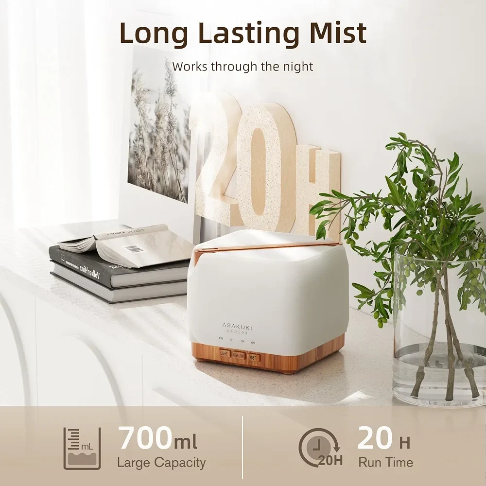 ASAKUKI White Essential Oil Diffuser - photo 3
