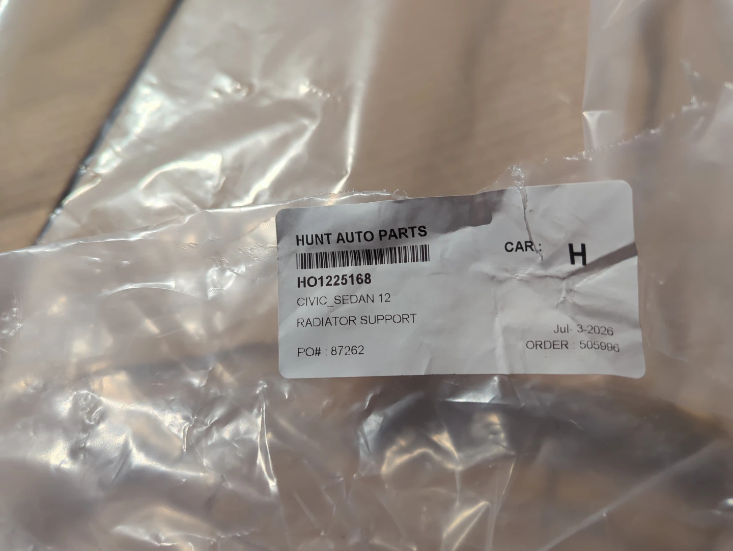 Radiator Support for Honda Civic 2012-2015 - photo 2