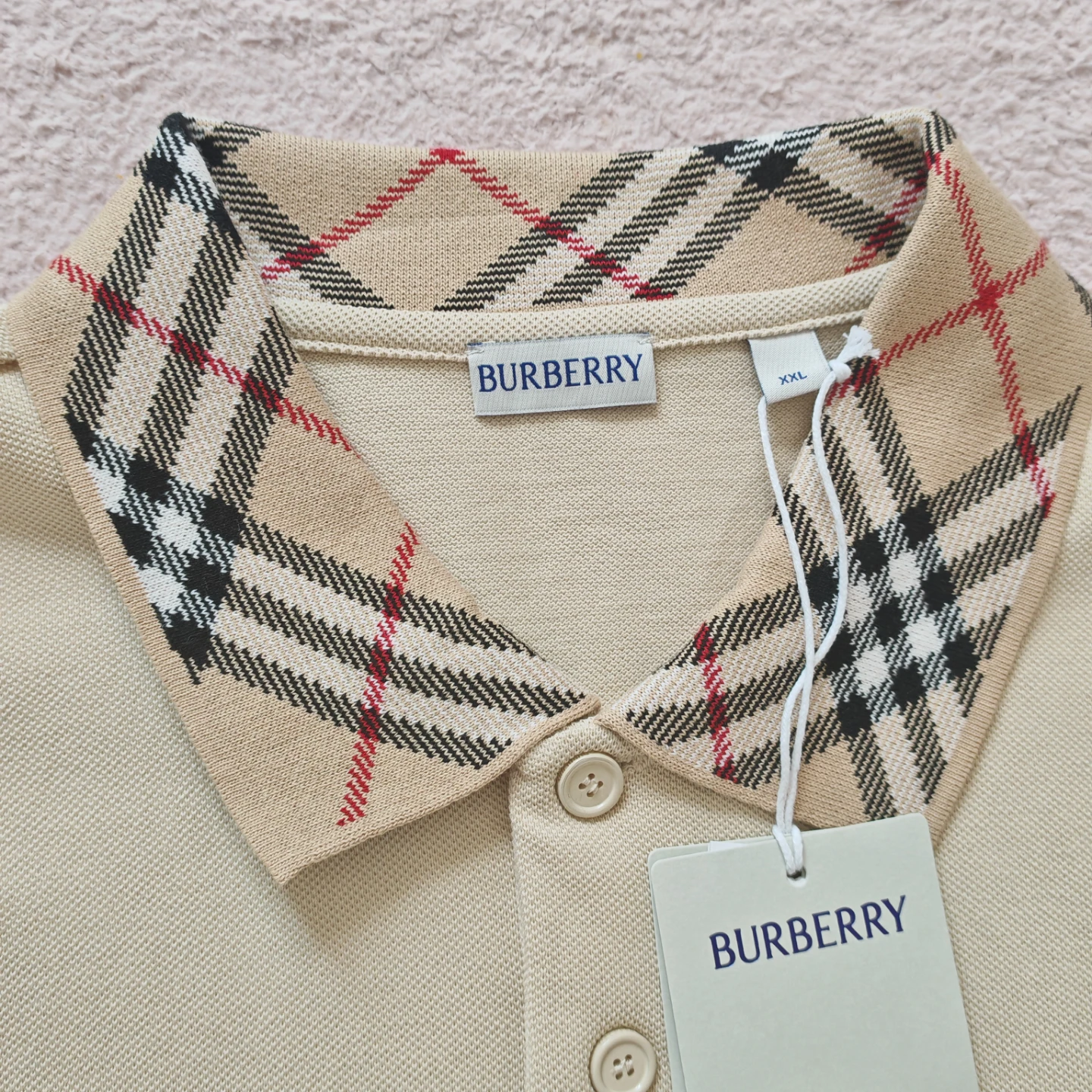 Burberry Beige Polo Shirt - photo 5