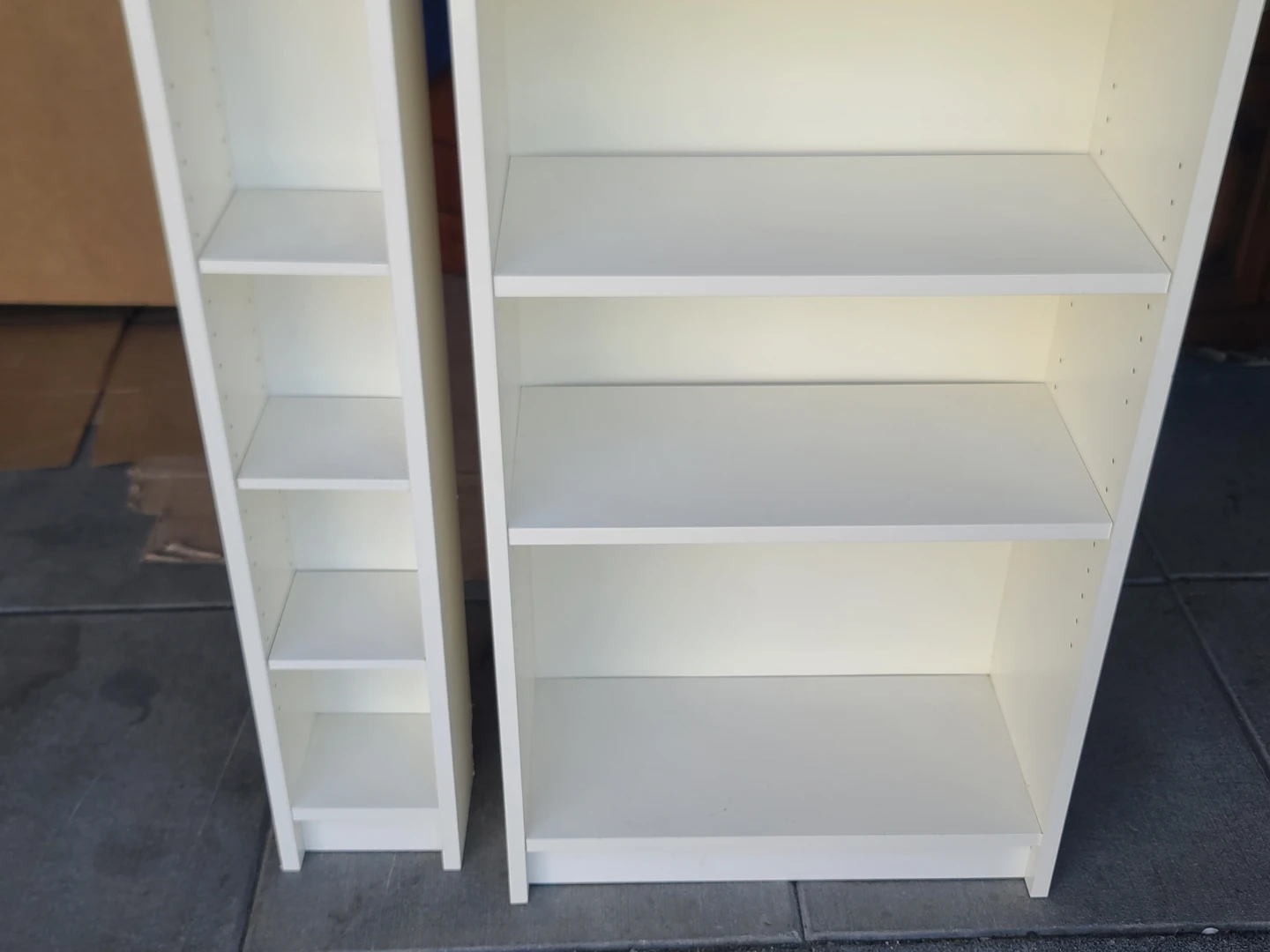 White Bookcase Set - photo 3