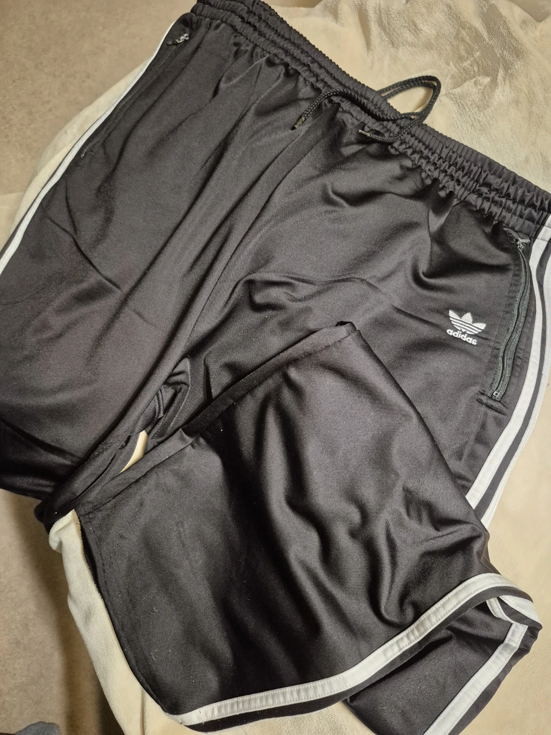 Vintage 90's Adidas Track Pants Black XL