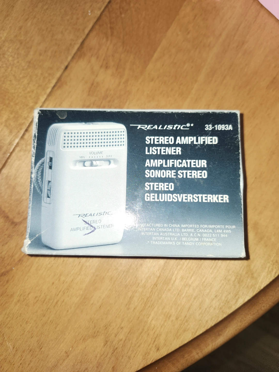 Realistic Stereo Amplified Listener 33-1093A