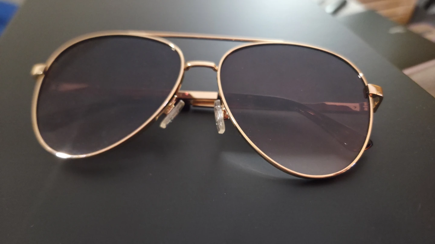 Martha Stewart Aviator Sunglasses - Rose Gold