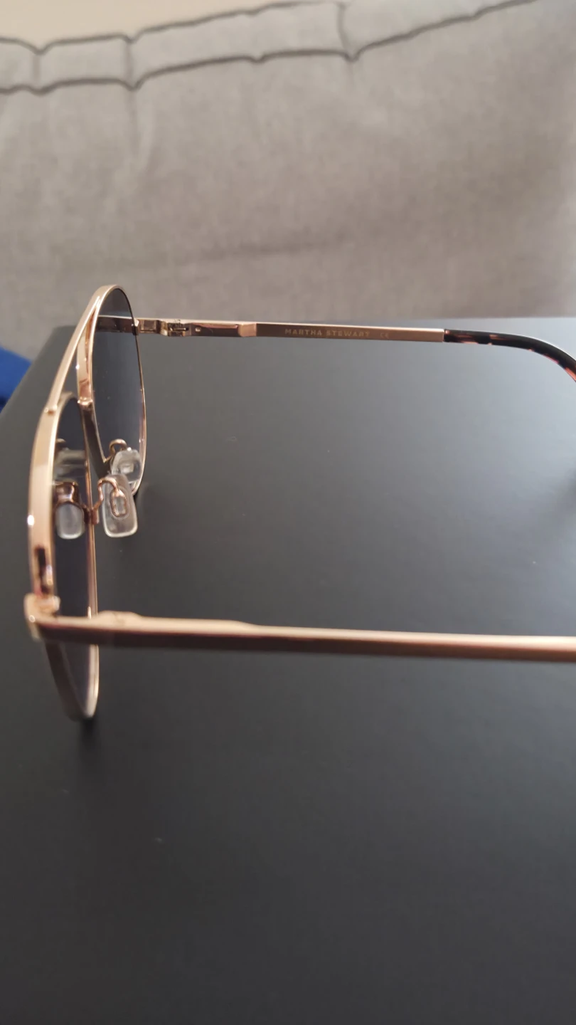 Martha Stewart Aviator Sunglasses - Rose Gold - photo 3
