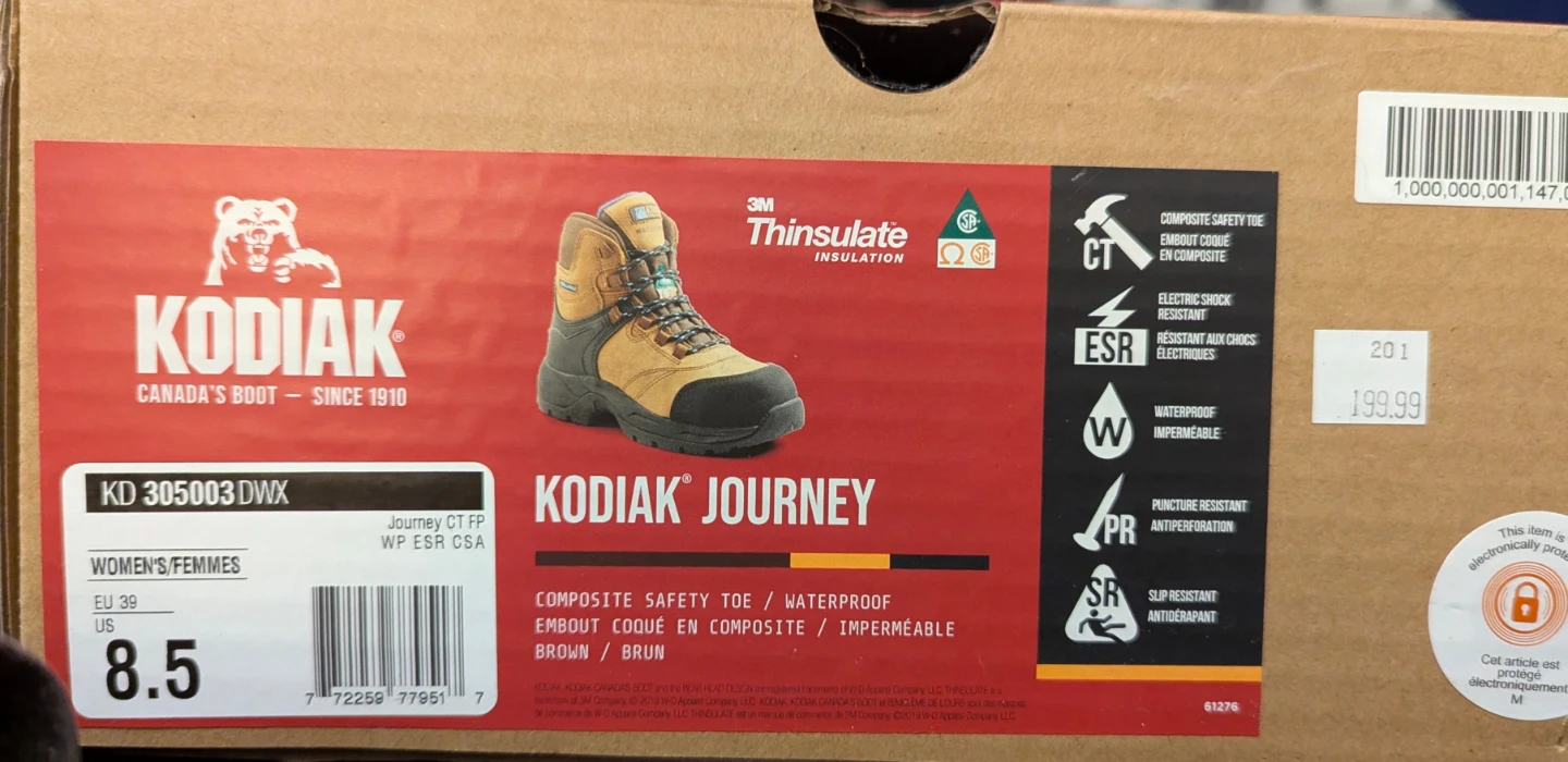 Kodiak Journey Composite Safety Toe Waterproof Work Boots