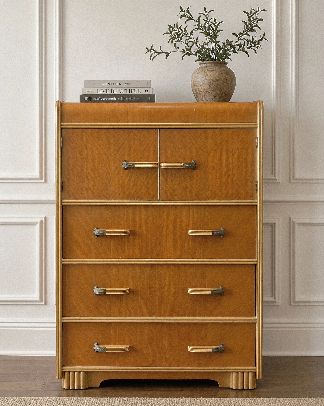 Vintage Solid Wood Tallboy Dressers - photo 2