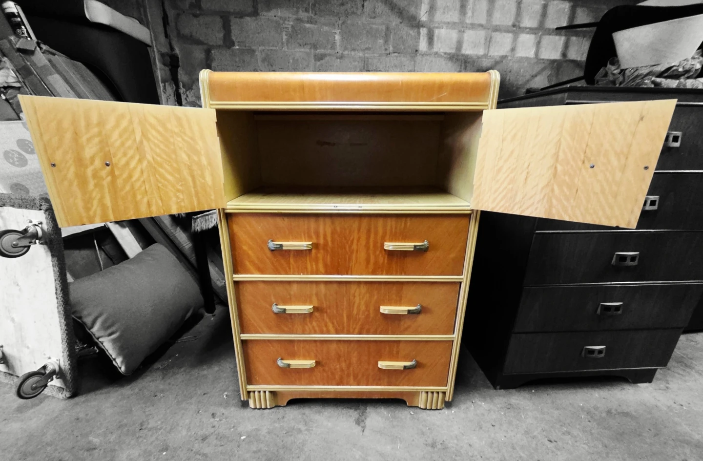 Vintage Solid Wood Tallboy Dressers - photo 3
