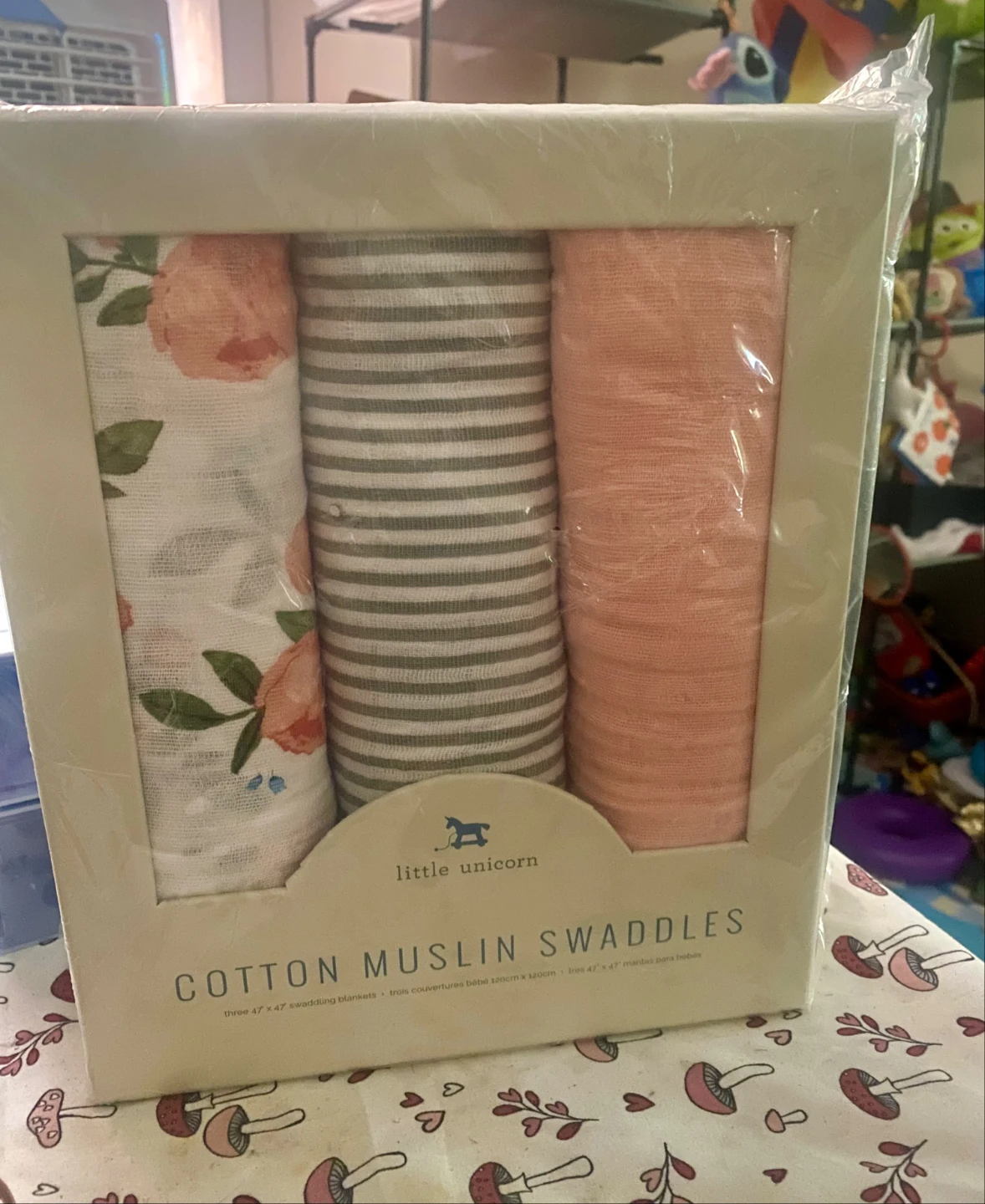 Little Unicorn Cotton Muslin Swaddles Set (3-Pack) - photo 2