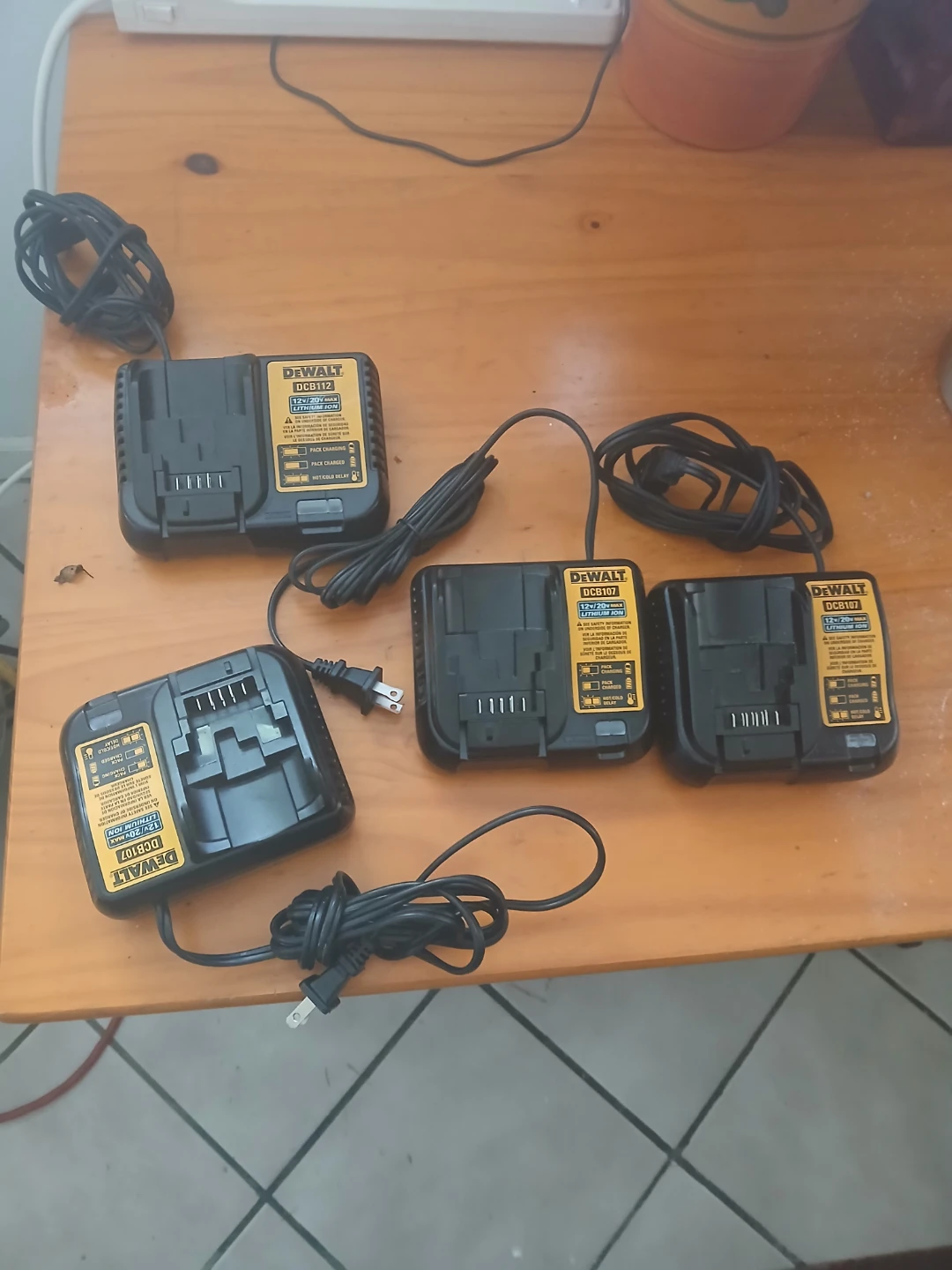20 volt chargers 20 each