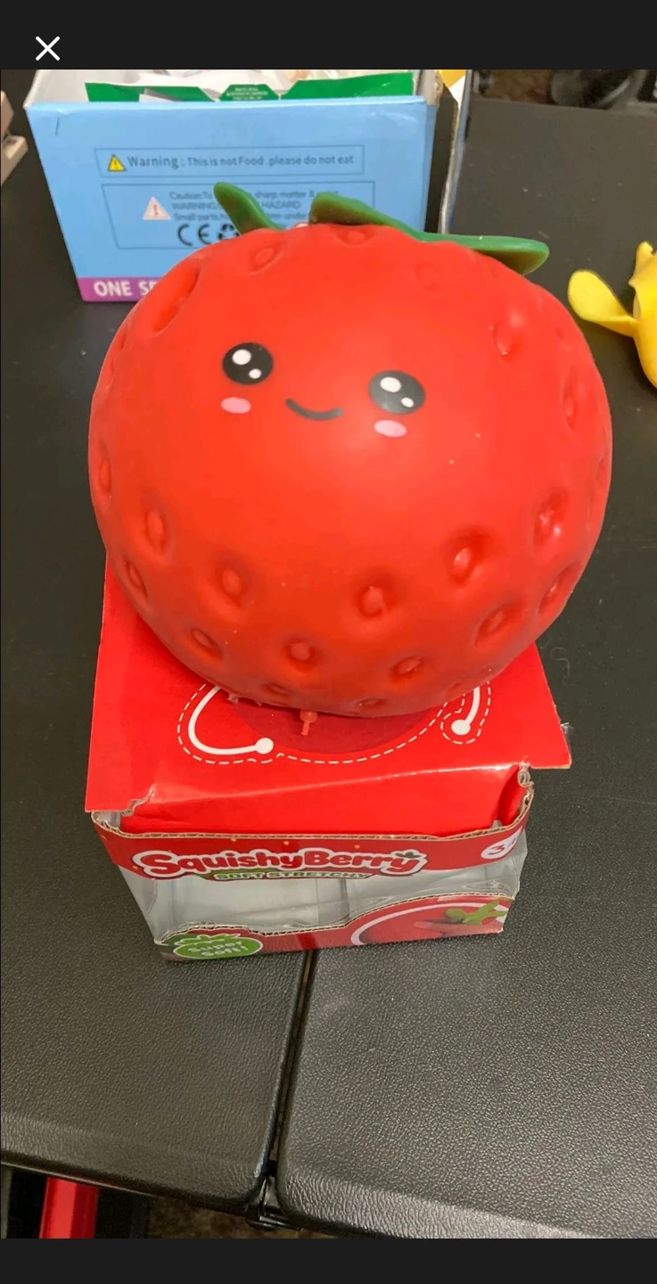 Squishy Berry Strawberry Stress Ball