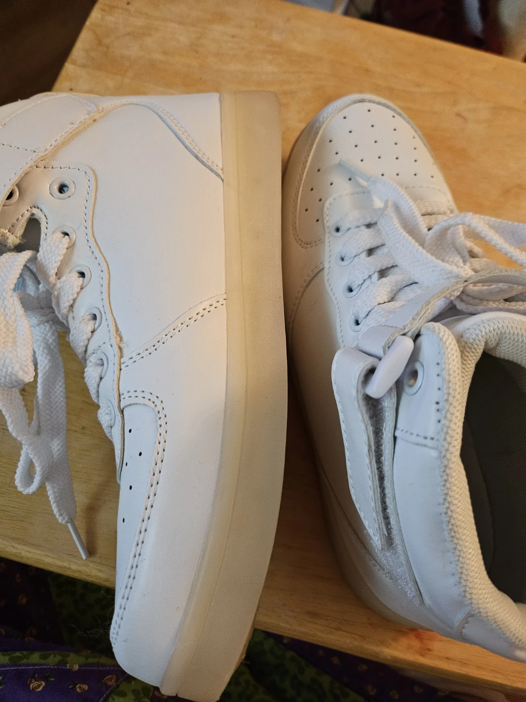 White High-Top Sneakers with LED  Lights - photo 4