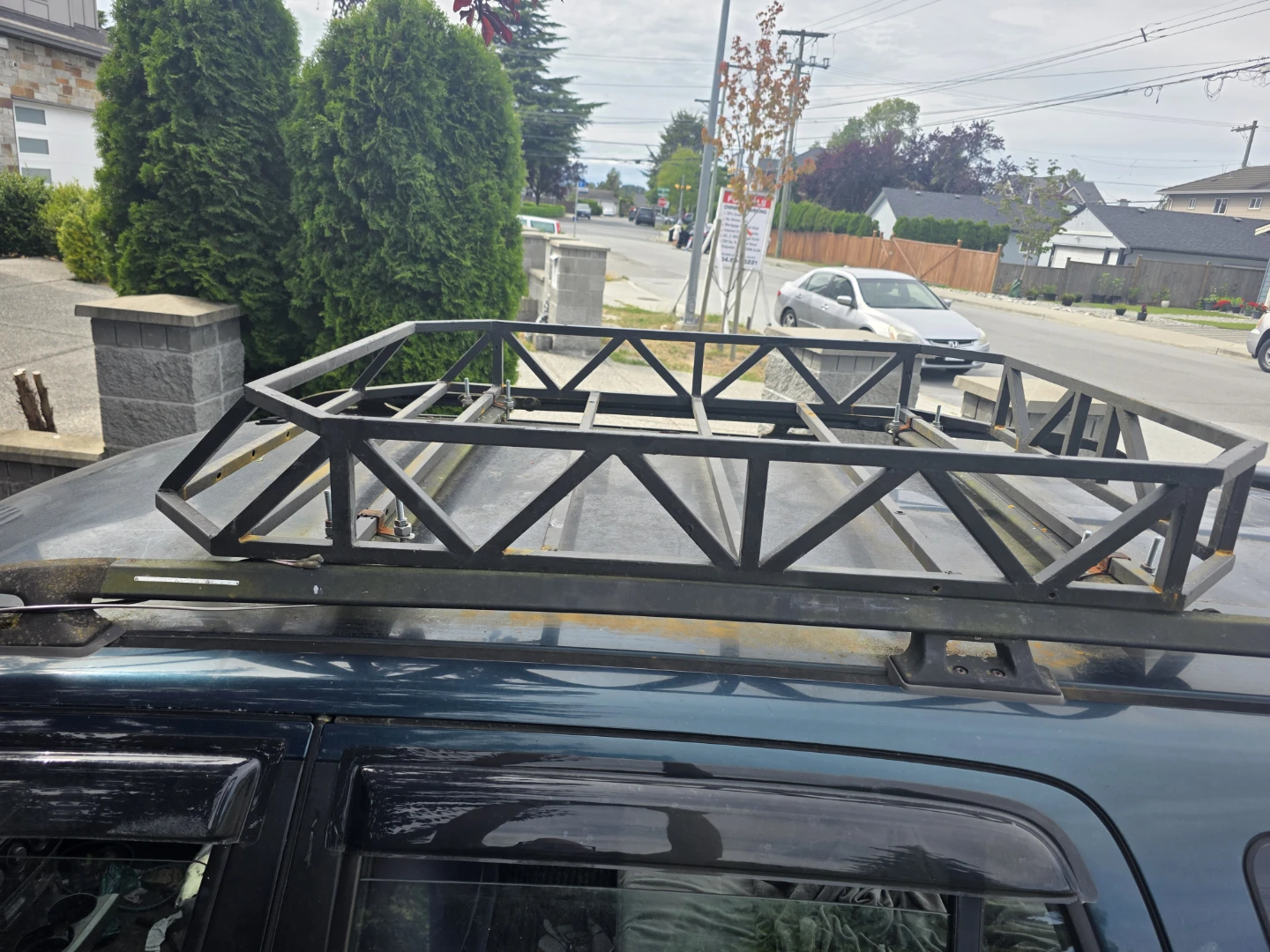 Custom Roof Basket With Camping Shower