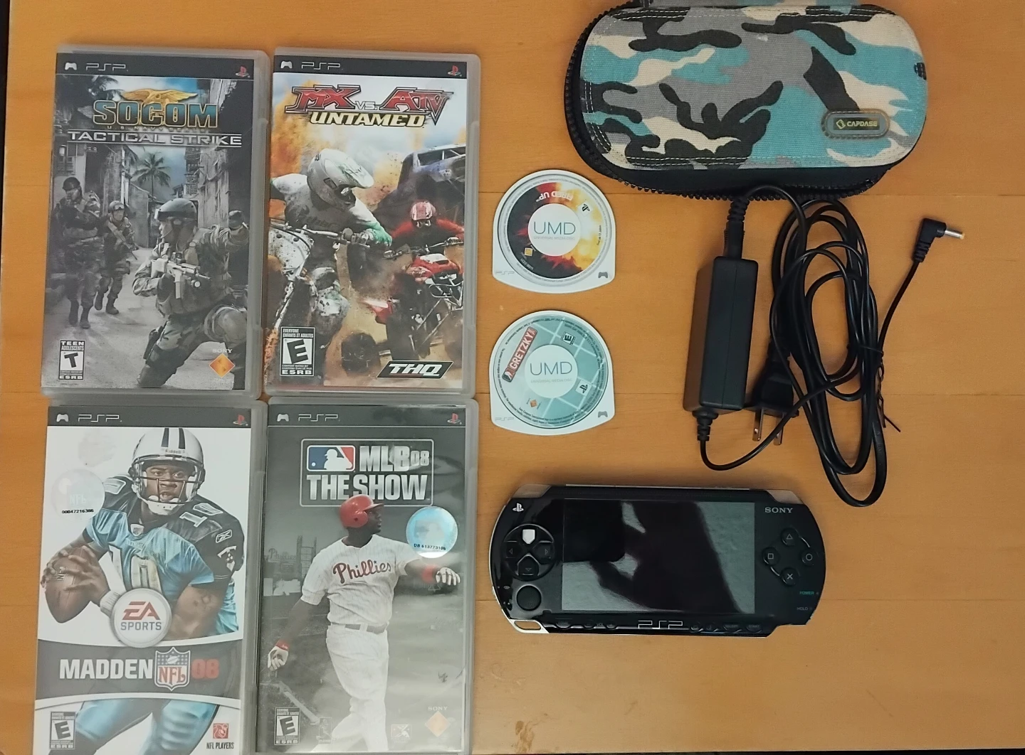 PSP Bundle with Games and Case