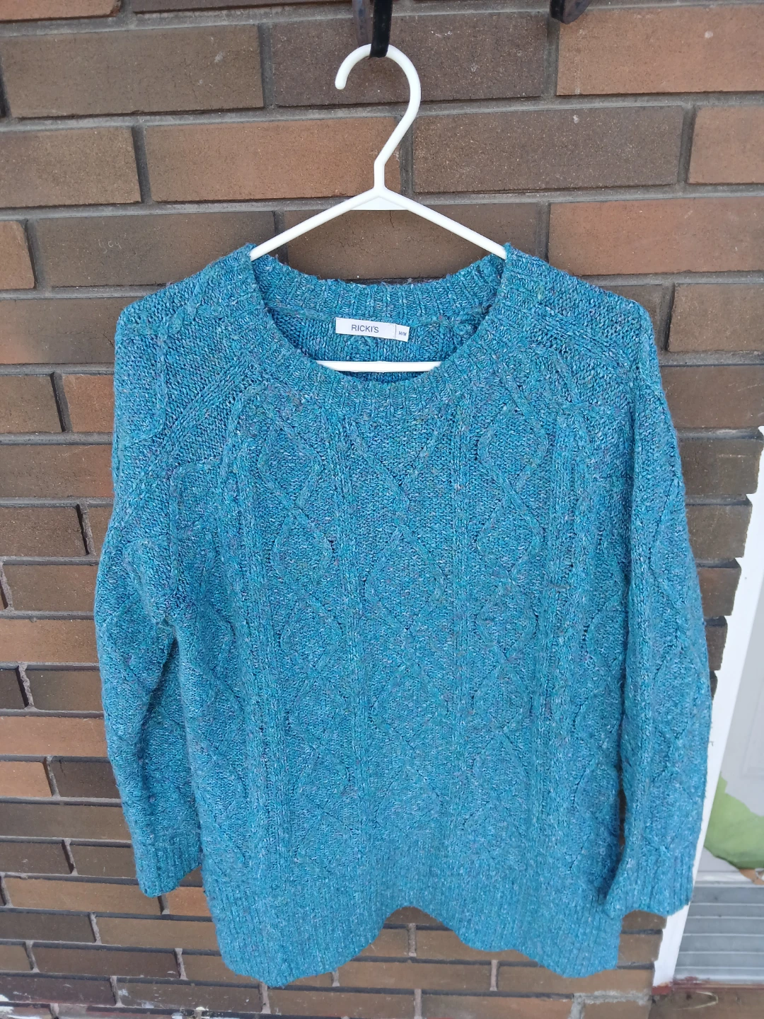 Ricki's Blue Cable Knit Sweater