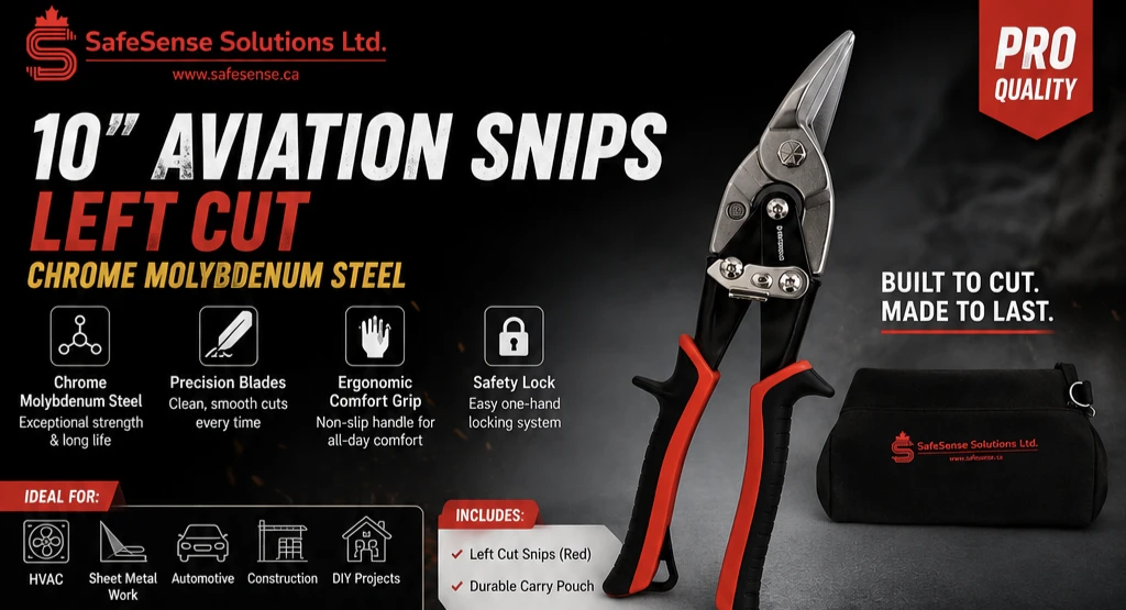 10" LEFT CUT AVIATION SNIPS Chrome Molybdenum (Cr-Mo) Steel - photo 5