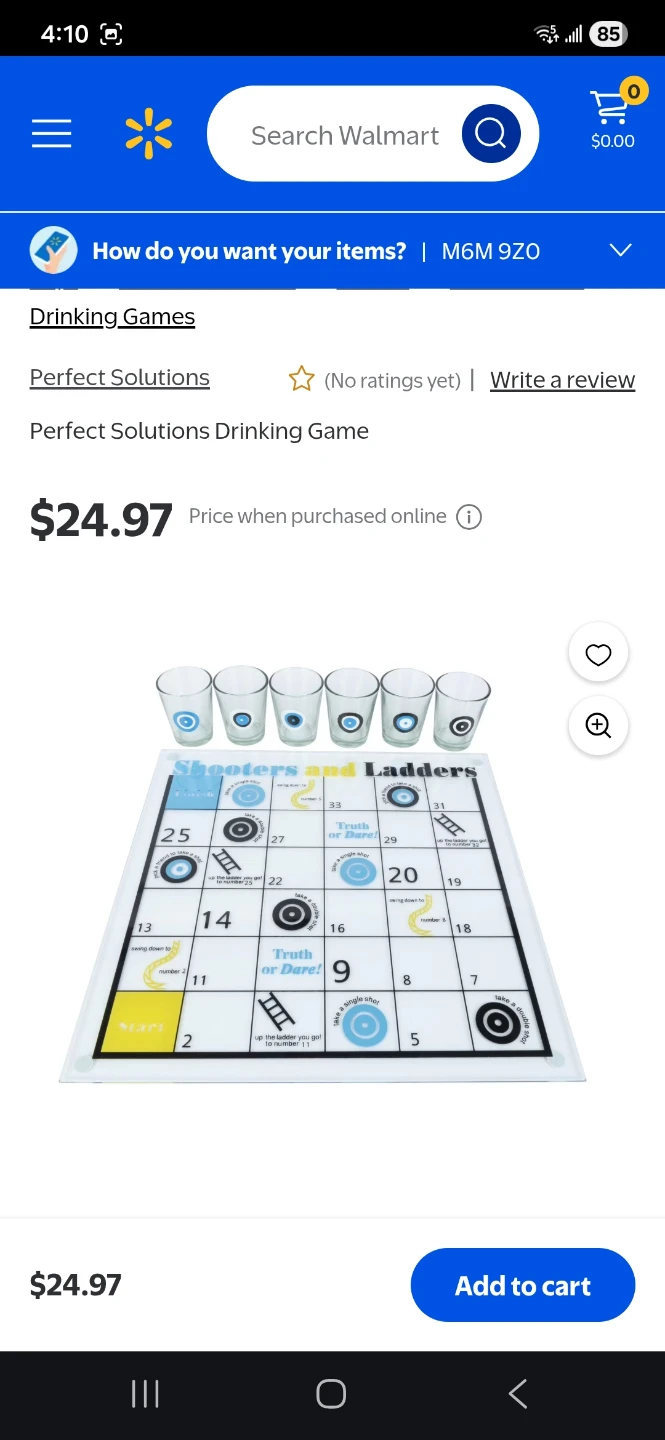 Perfect Solutions Shooters and Ladders Drinking Game