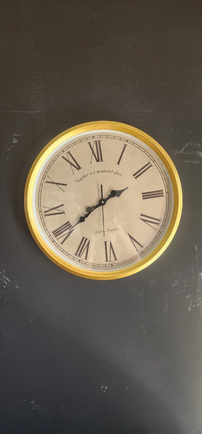 Gold Round Wall Clock