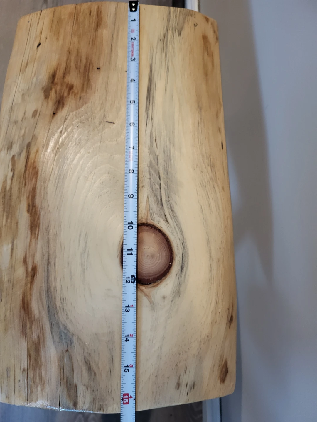 Small Live Edge Wood Plant Stand with Black Legs - photo 3