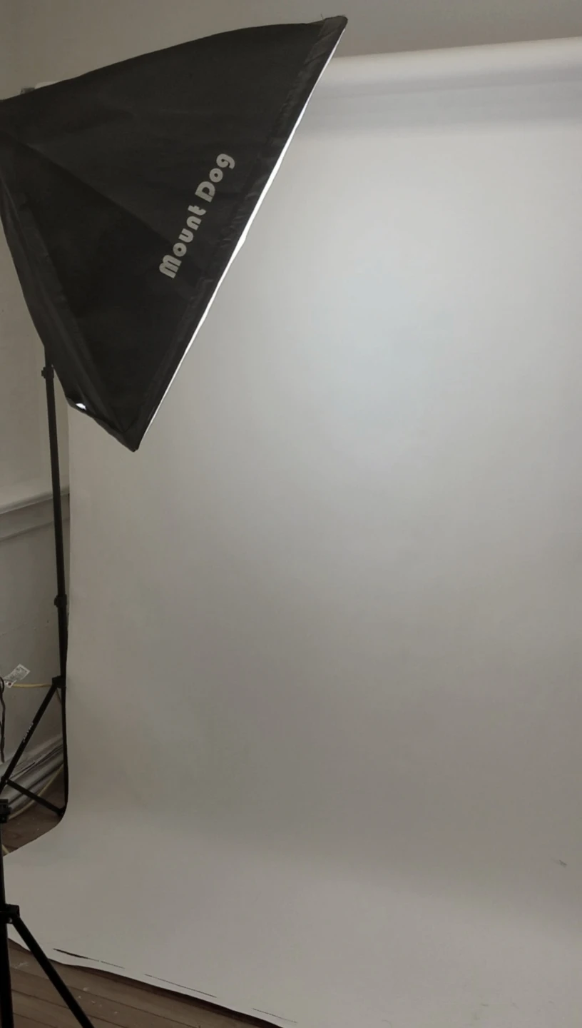 **White Backdrop for Photoshoot**