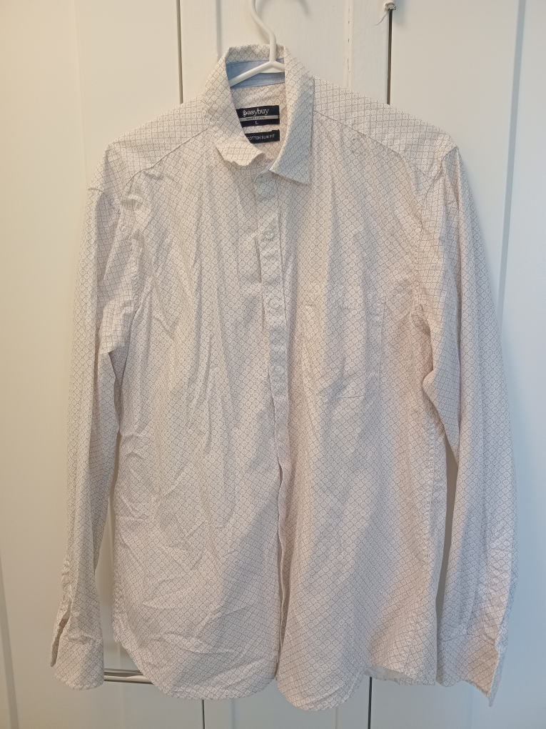 Easybuy Cotton Slim Fit Button-Up Shirt - Size L