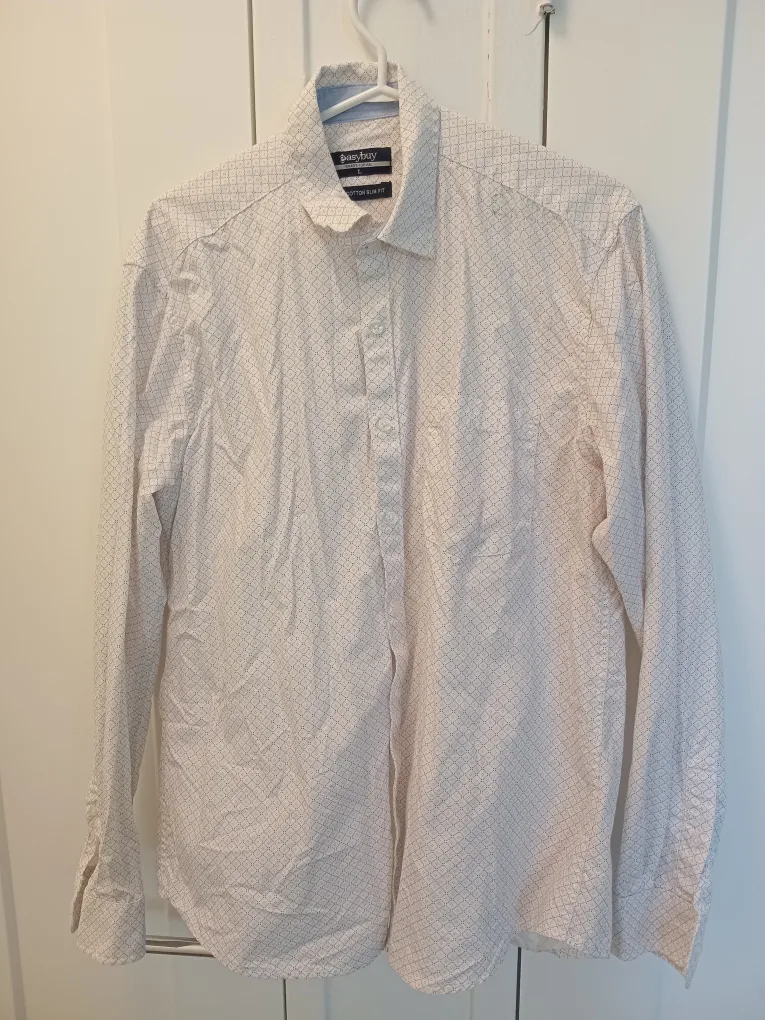 Easybuy Cotton Slim Fit Button-Up Shirt - Size L