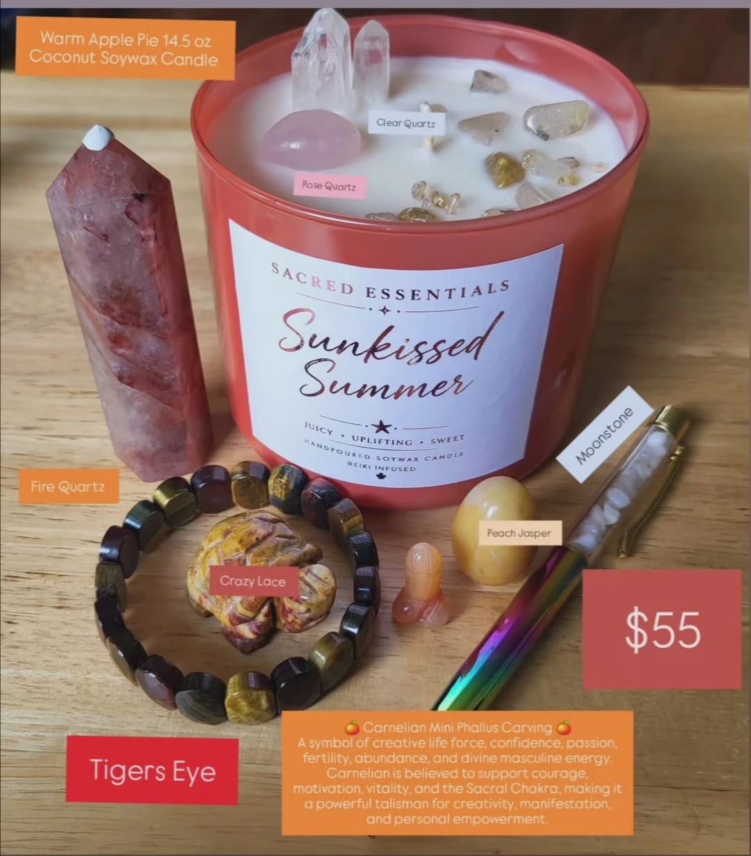 Handpoured Candles & Crystals