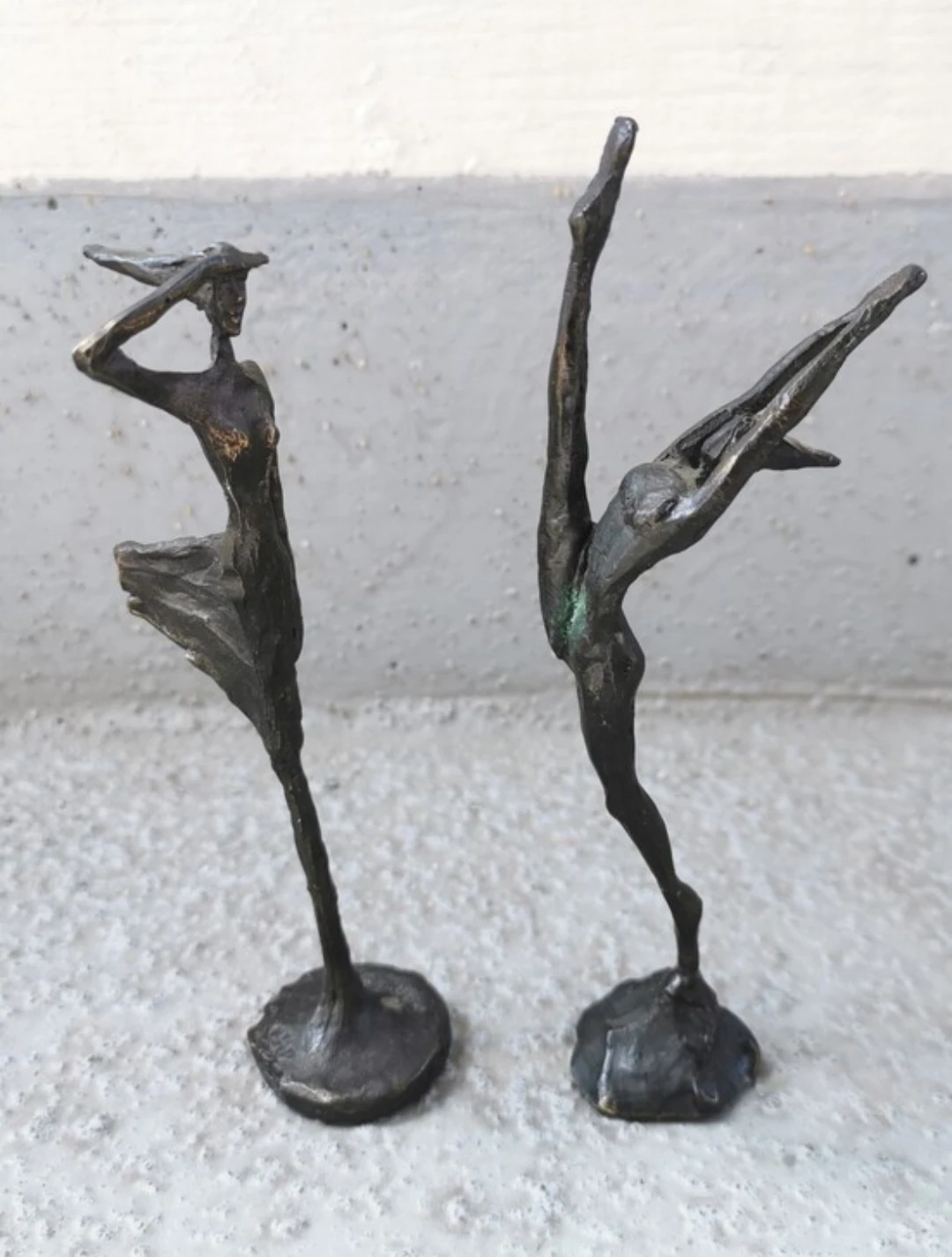 Vintage Bronze Sculptures by Corry Ammerlaan-van Niekerk Pair