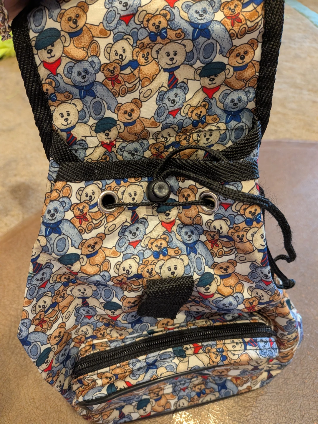 Vintage Teddy Bear Print Mini Backpack - photo 5