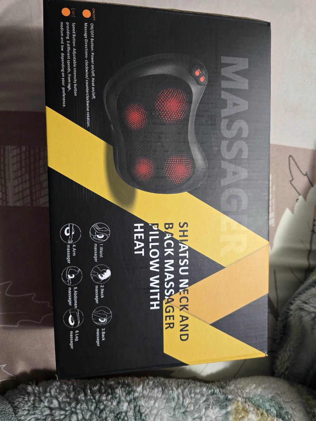 Shiatsu Neck and Back Massager Pillow