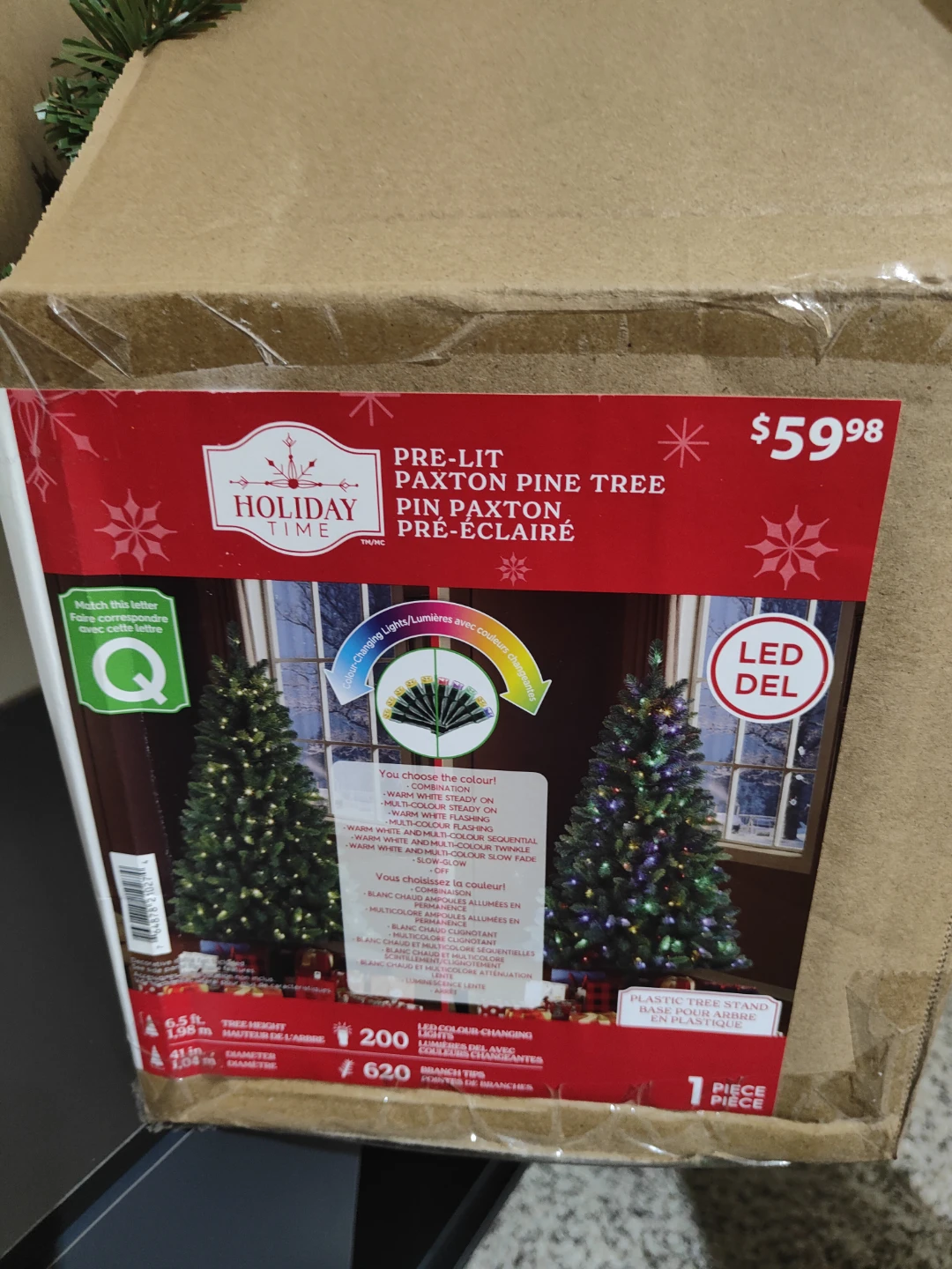 Holiday Time Pre-Lit Paxton Pine Tree - 6.5 ft - photo 2