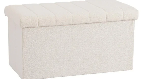 Used Channel Tufted Storage Trunk