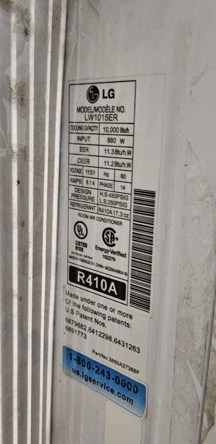 LG LW1015ER Window Air Conditioner