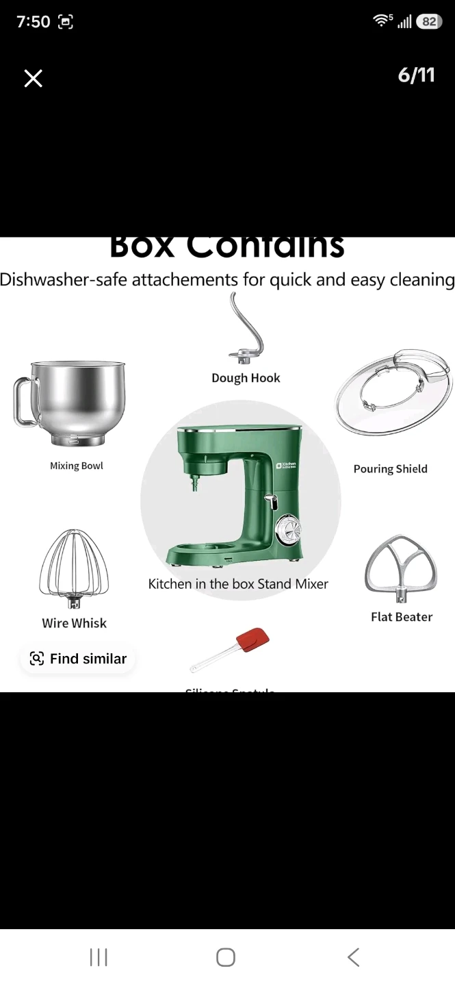 Kitchen in the Box Stand Mixer 8.5QT 1 900W 10-Speed - photo 2