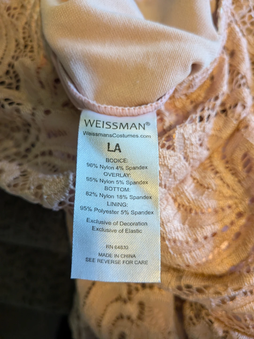 Lace dance costume Size L - photo 3