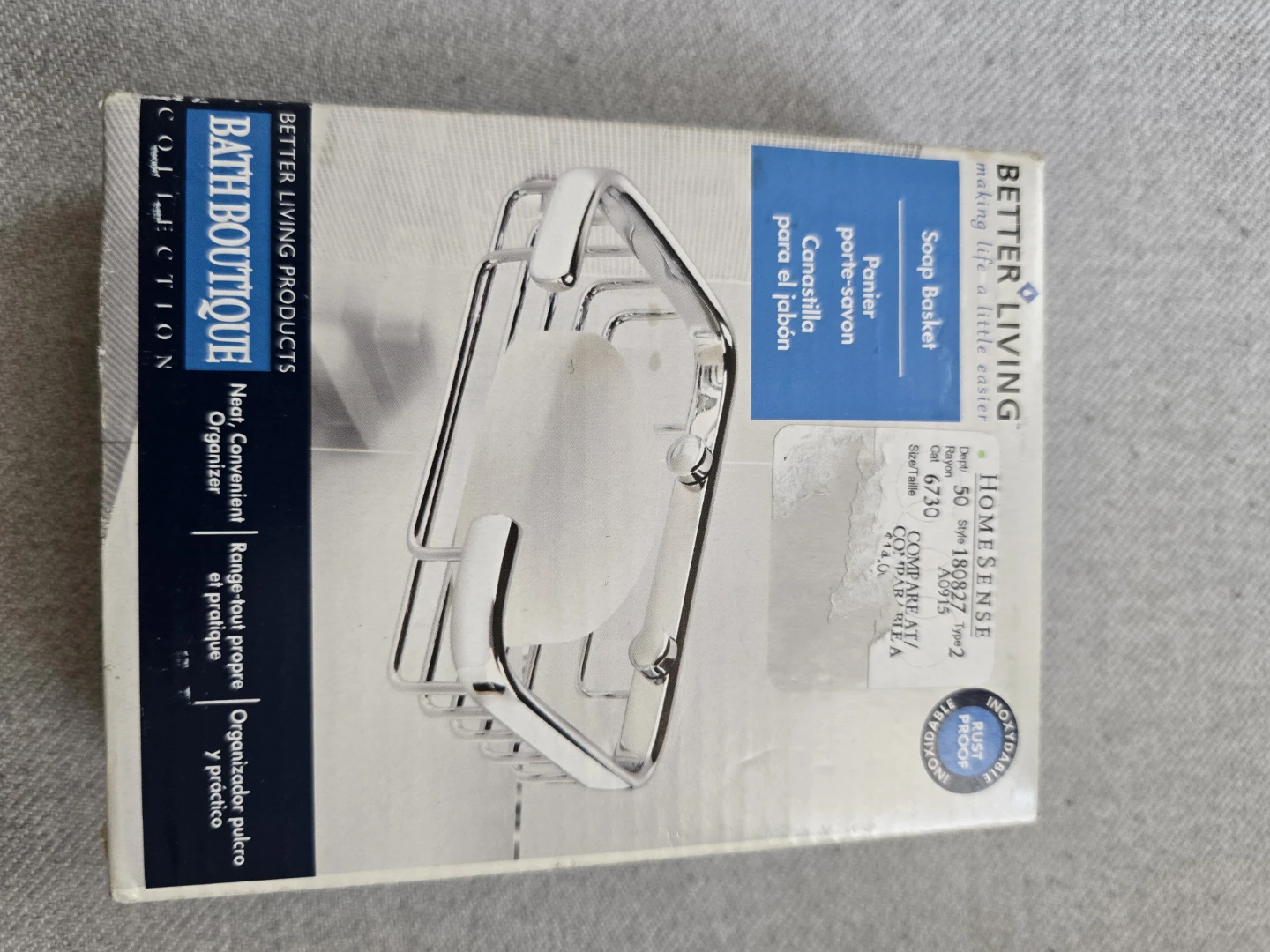 Brand new Bath Boutique Soap Basket