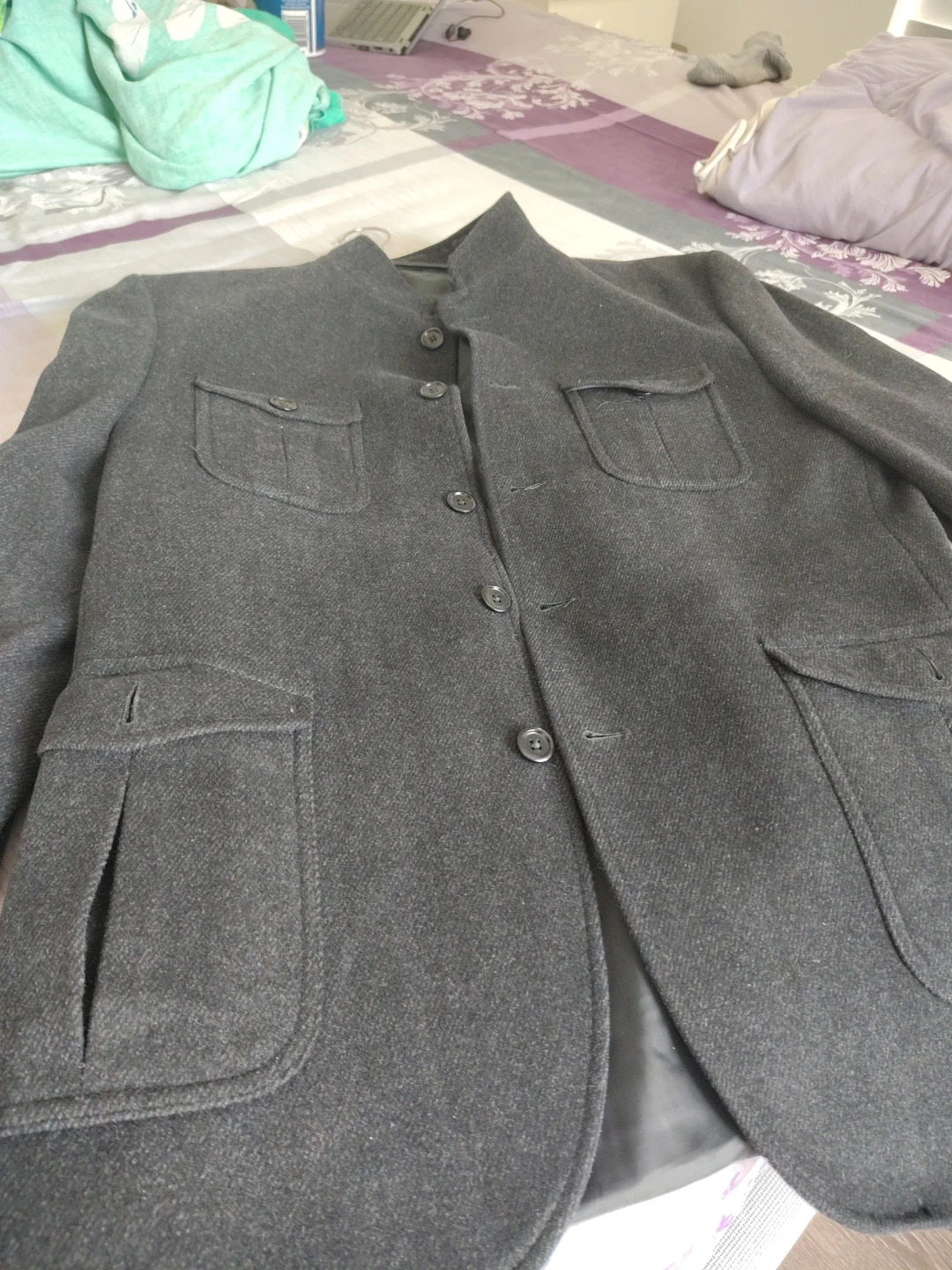 Blackberry's Grey Wool Blend Jacket - photo 3