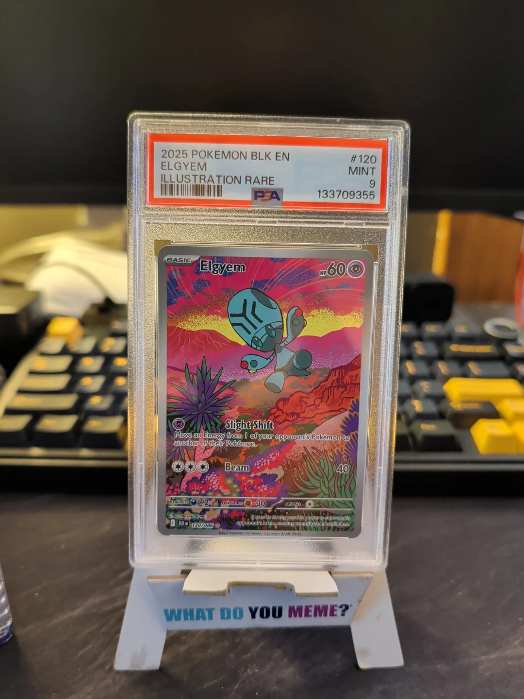 2025 Pokemon Elgyem Illustration Rare Trading Card PSA10