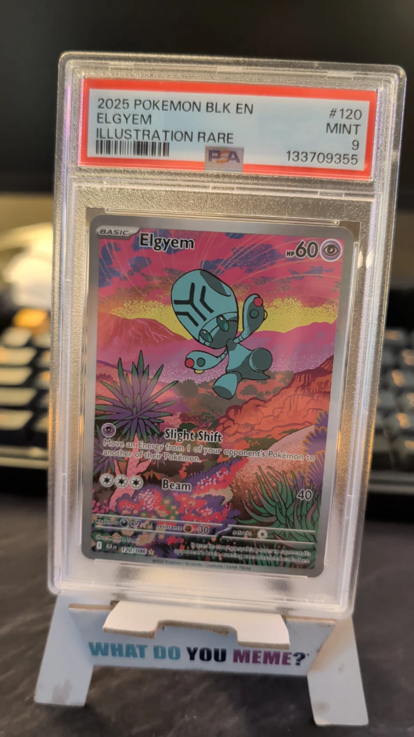 2025 Pokemon Elgyem Illustration Rare Trading Card PSA10 - photo 3
