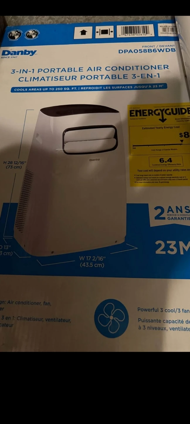 Danby 3-in-1 Portable Air Conditioner - photo 2
