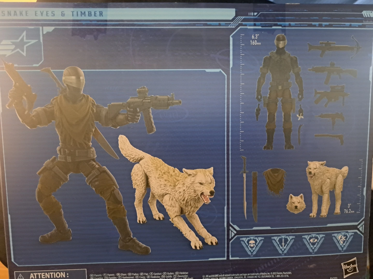 G.I. JOE Classified Series Snake Eyes & Timber Action Figure - photo 2